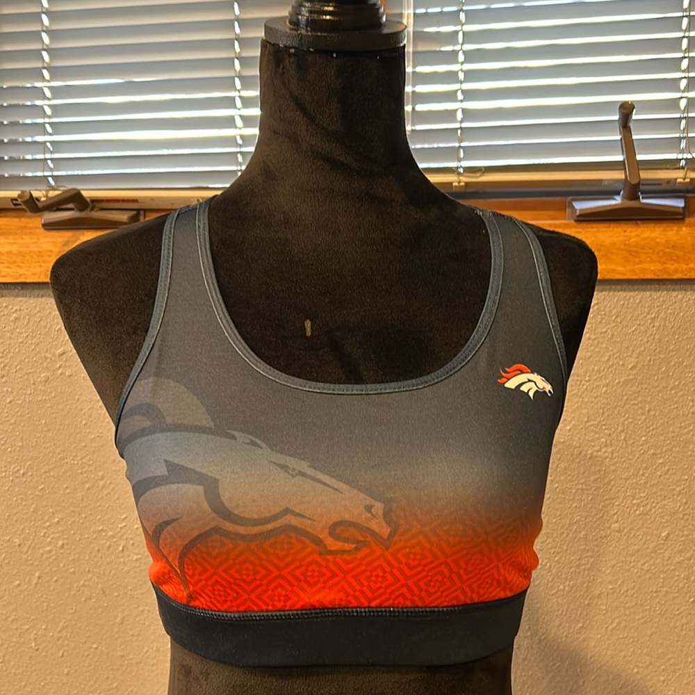 Denver Broncos Sports  Bra Size Large
